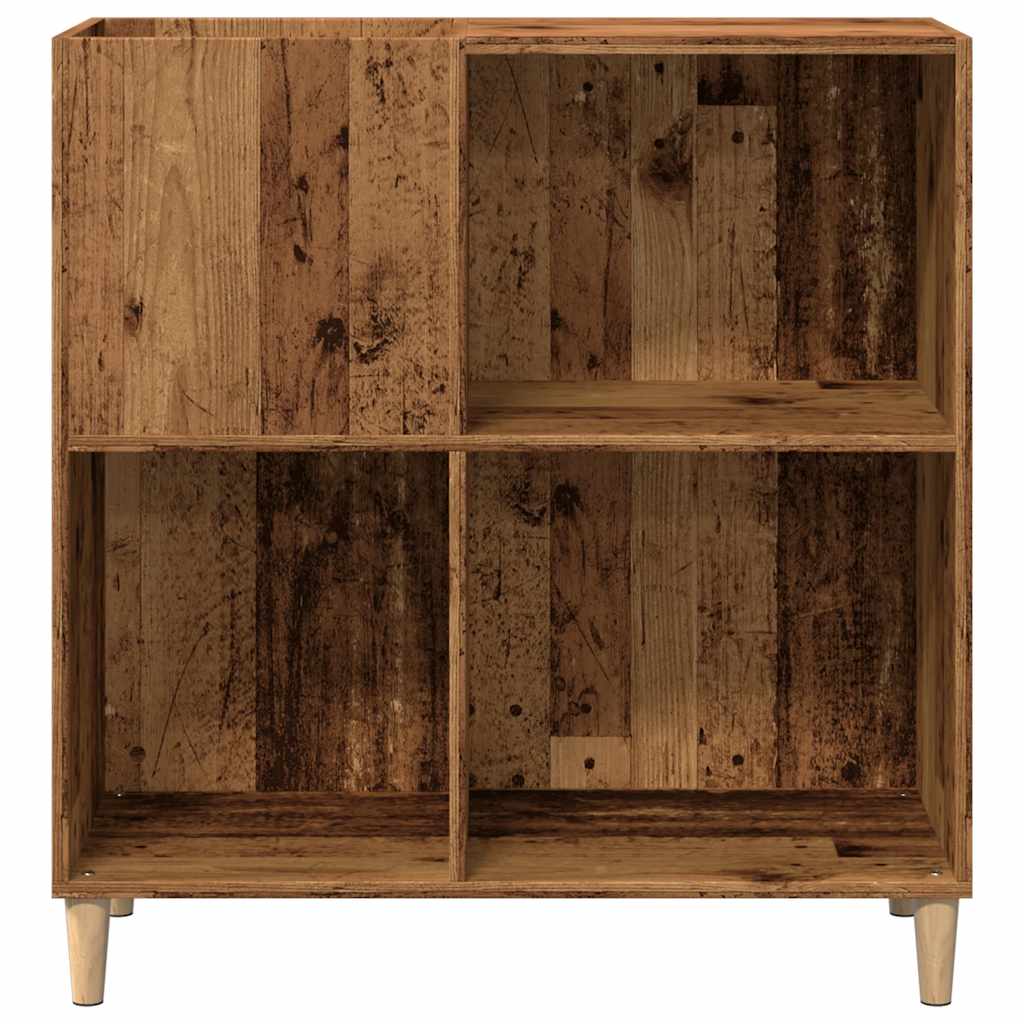 record cabinet, reclaimed wood look, 84.5x38x89 cm, engineered wood