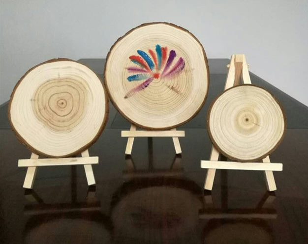 Wood chips, round wood chips, diy wood chips, hand-painted wood chips, annual rings, wood chips, fir chips, decorative wood chips, wood chips