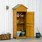 Wooden Garden Storage Natural Wood Effect