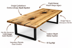 Oak Signature – Handmade Custom Solid Oak Live Edge Luxury Table