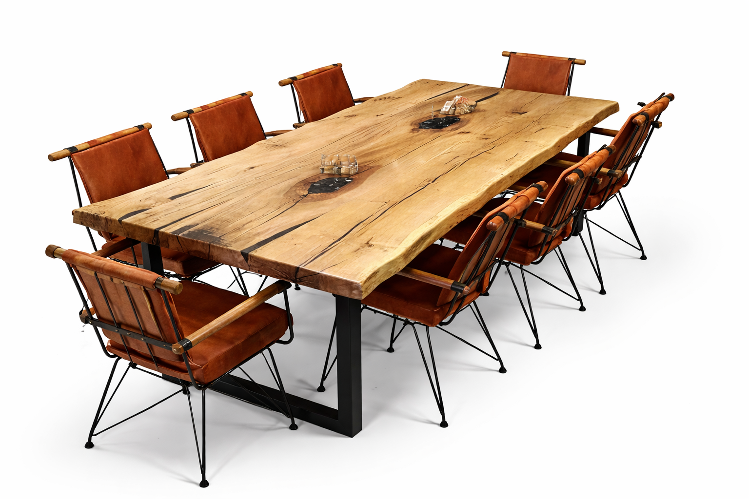 Oak Signature – Handmade Custom Solid Oak Live Edge Luxury Table