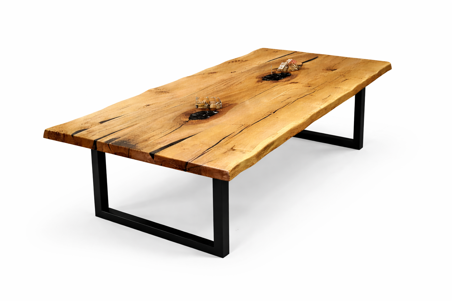 Oak Signature – Handmade Custom Solid Oak Live Edge Luxury Table