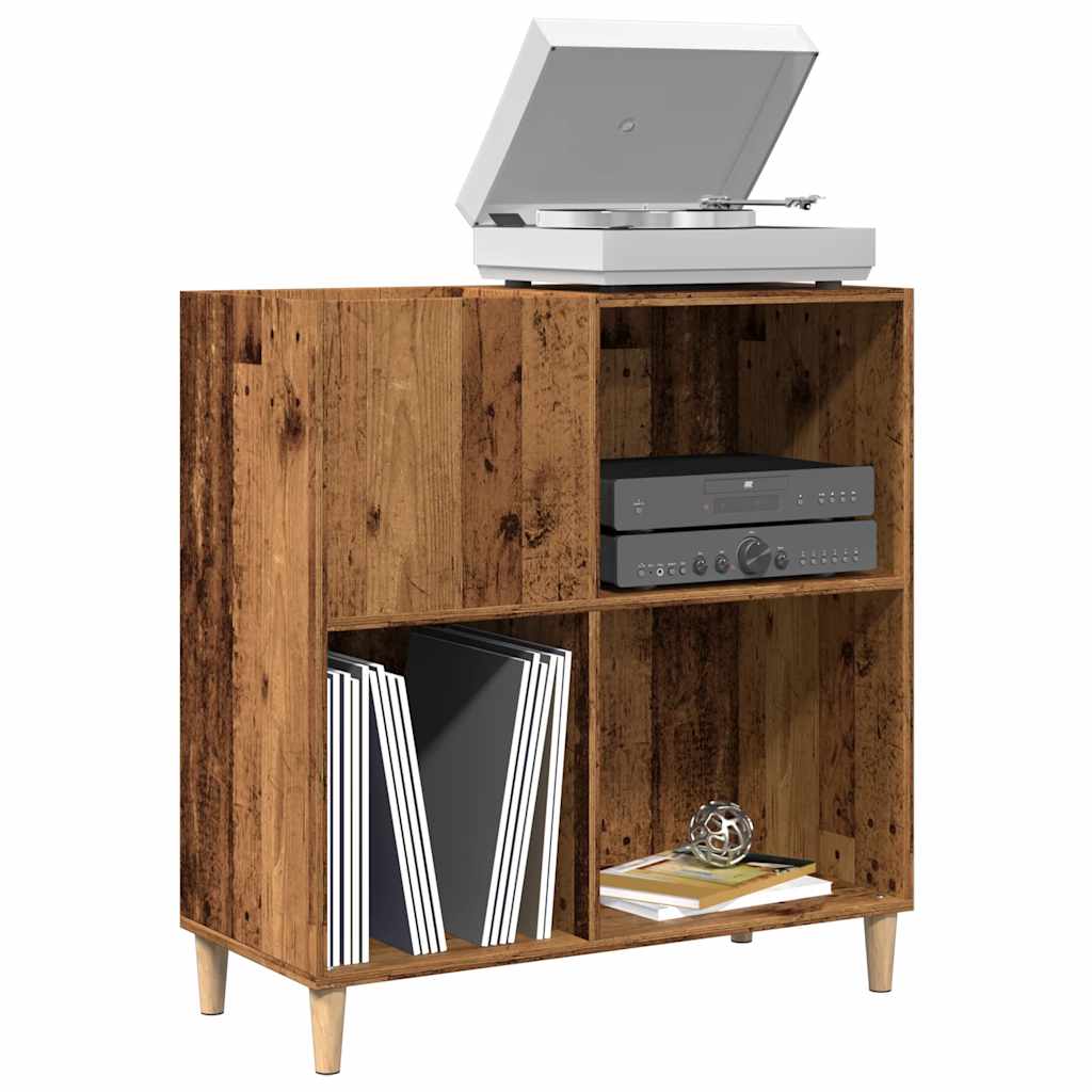 record cabinet, reclaimed wood look, 84.5x38x89 cm, engineered wood
