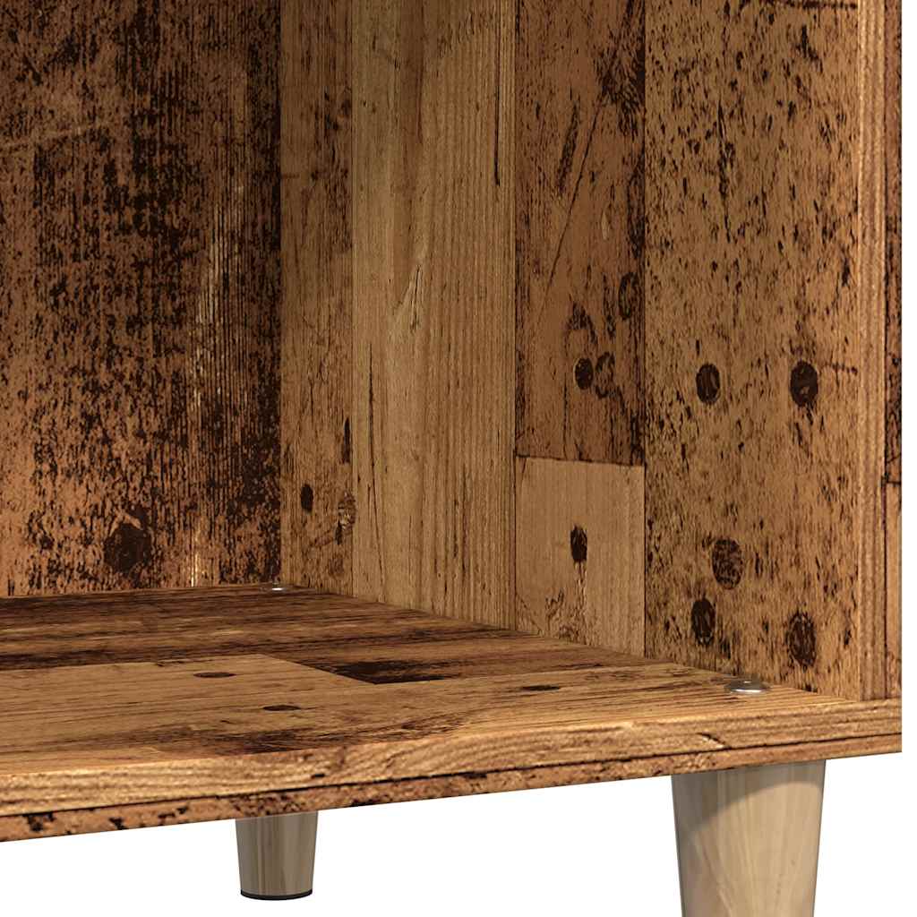 record cabinet, reclaimed wood look, 84.5x38x89 cm, engineered wood