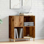 record cabinet, reclaimed wood look, 84.5x38x89 cm, engineered wood