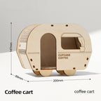 Hamster Special Shelter Wooden Nest Furniture Wooden Room Wooden House Toy