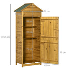 Wooden Garden Storage Natural Wood Effect