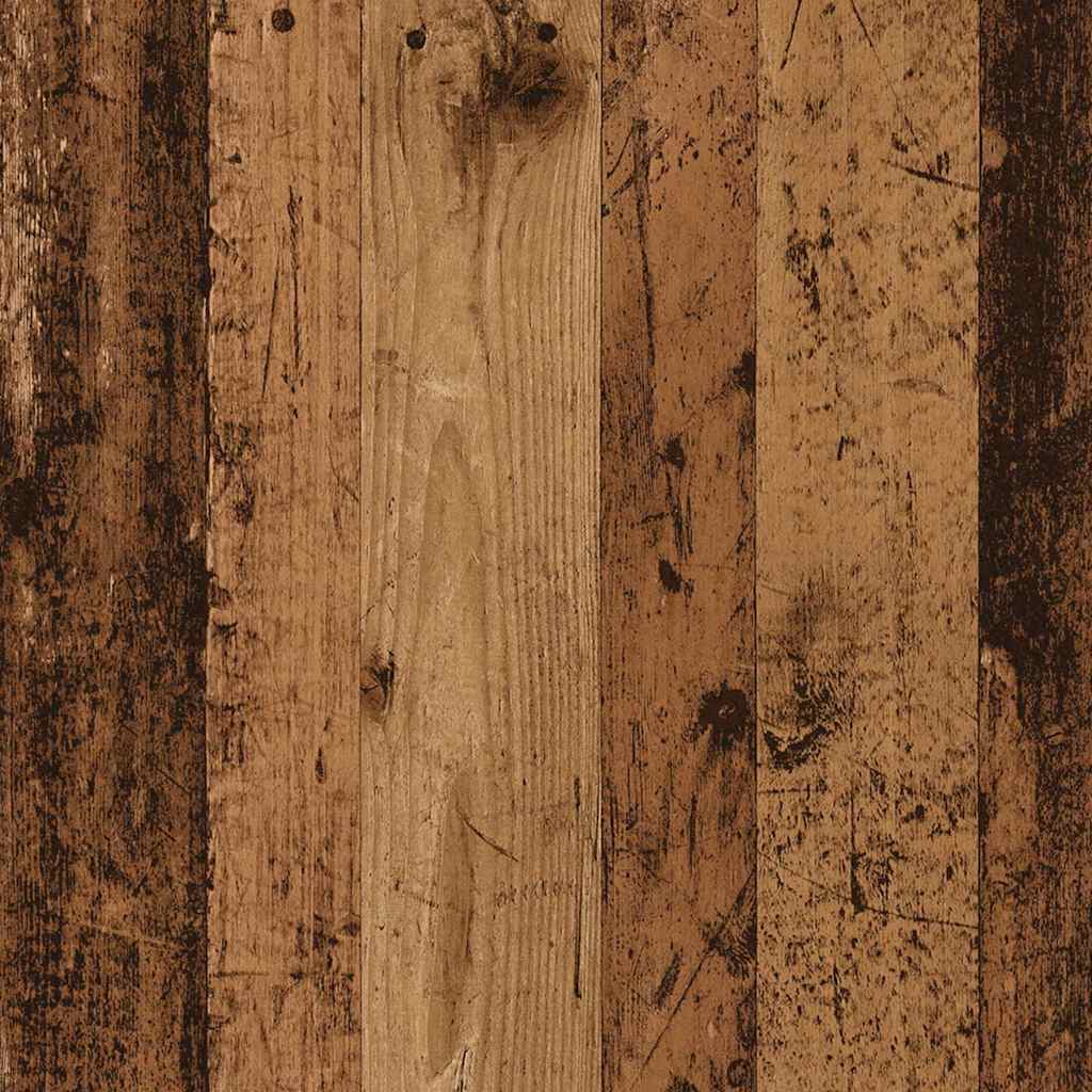 record cabinet, reclaimed wood look, 84.5x38x89 cm, engineered wood