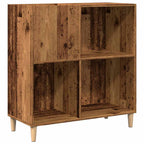 record cabinet, reclaimed wood look, 84.5x38x89 cm, engineered wood